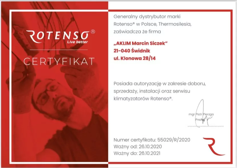 Certyfikat Rotenso