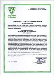 Certyfikat UDT