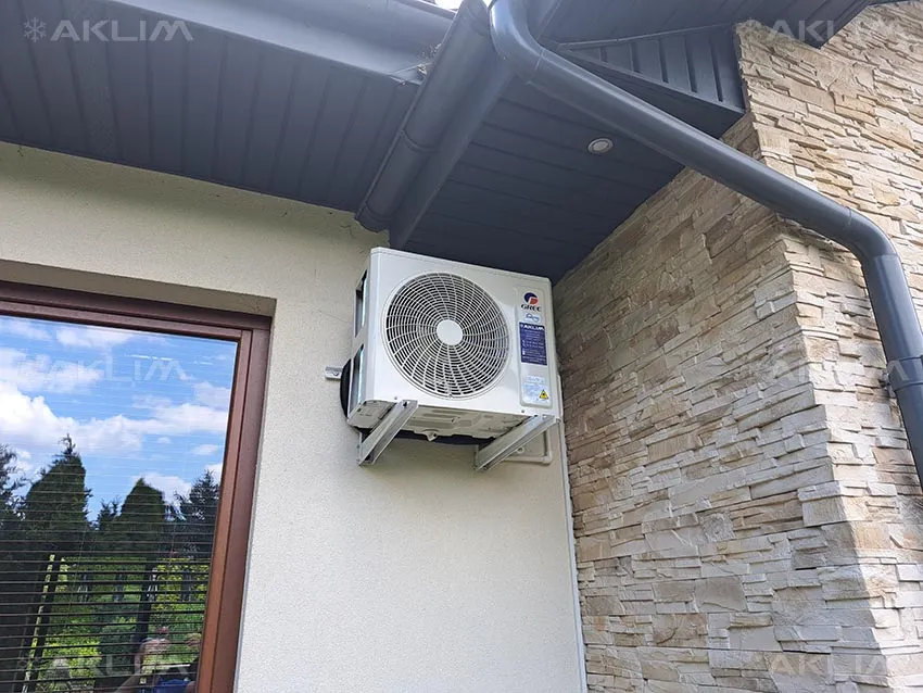 Montaż klimatyzacji do domu Gree Pular 4,6 kW jednostka zewnętrzna