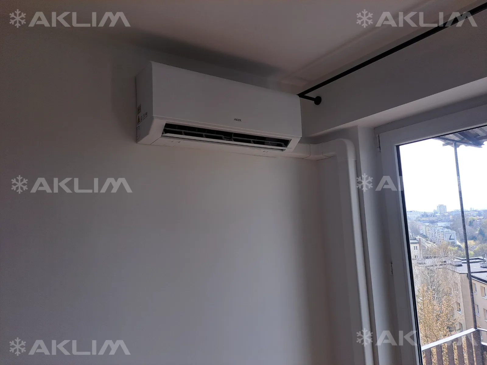 Montaż klimatyzacji AUX C Smart w mieszkaniu w Lublinie