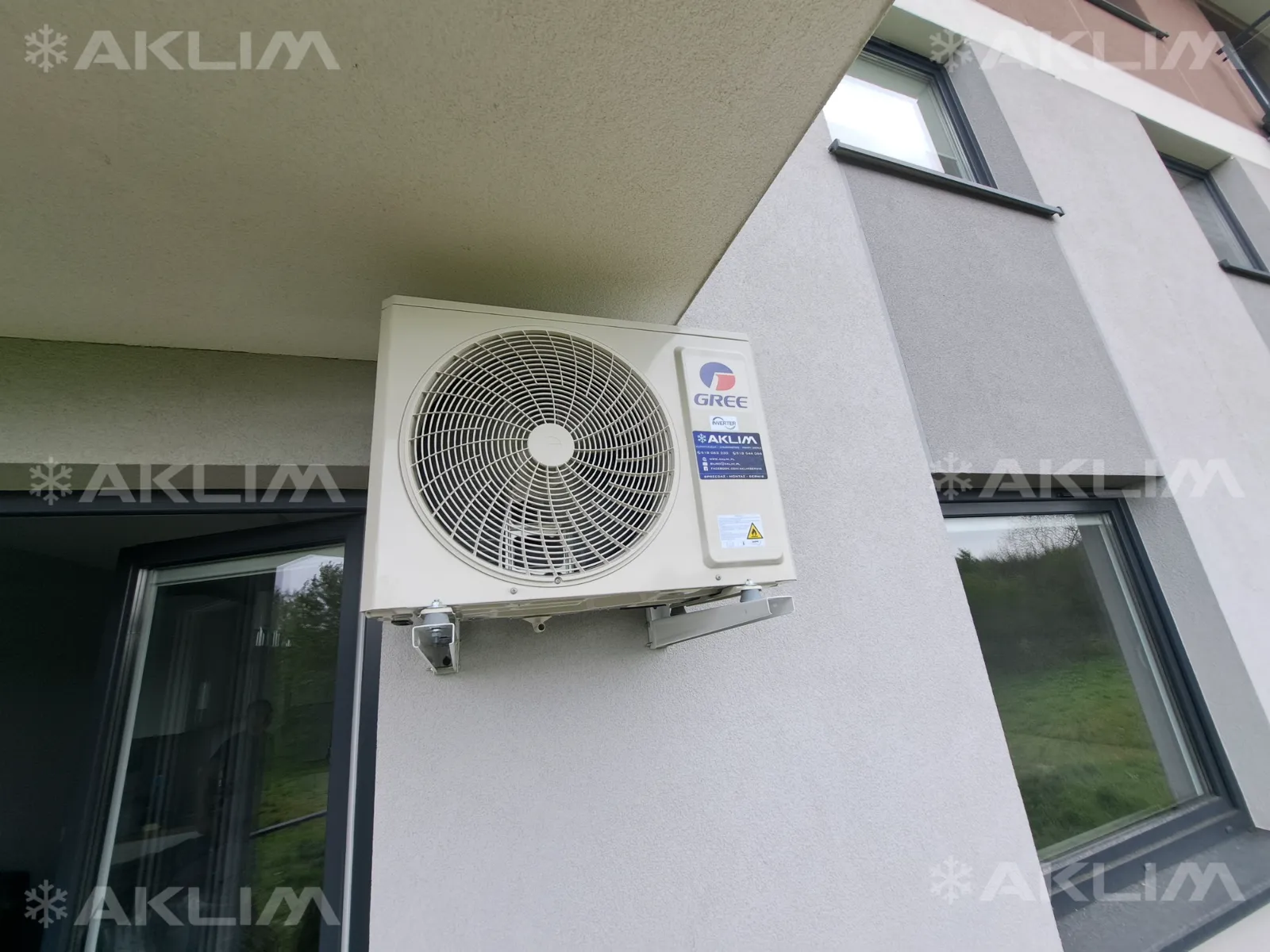 Montaż klimatyzacji GREE AIRY w Lublinie jednostka zewnętrzna