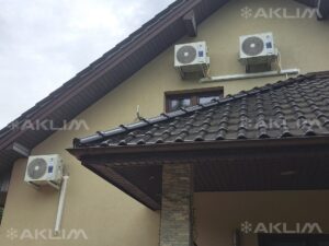 Montaż klimatyzacji do domu w Radawcu obok Lublina 3 jednostki zewnętrzne