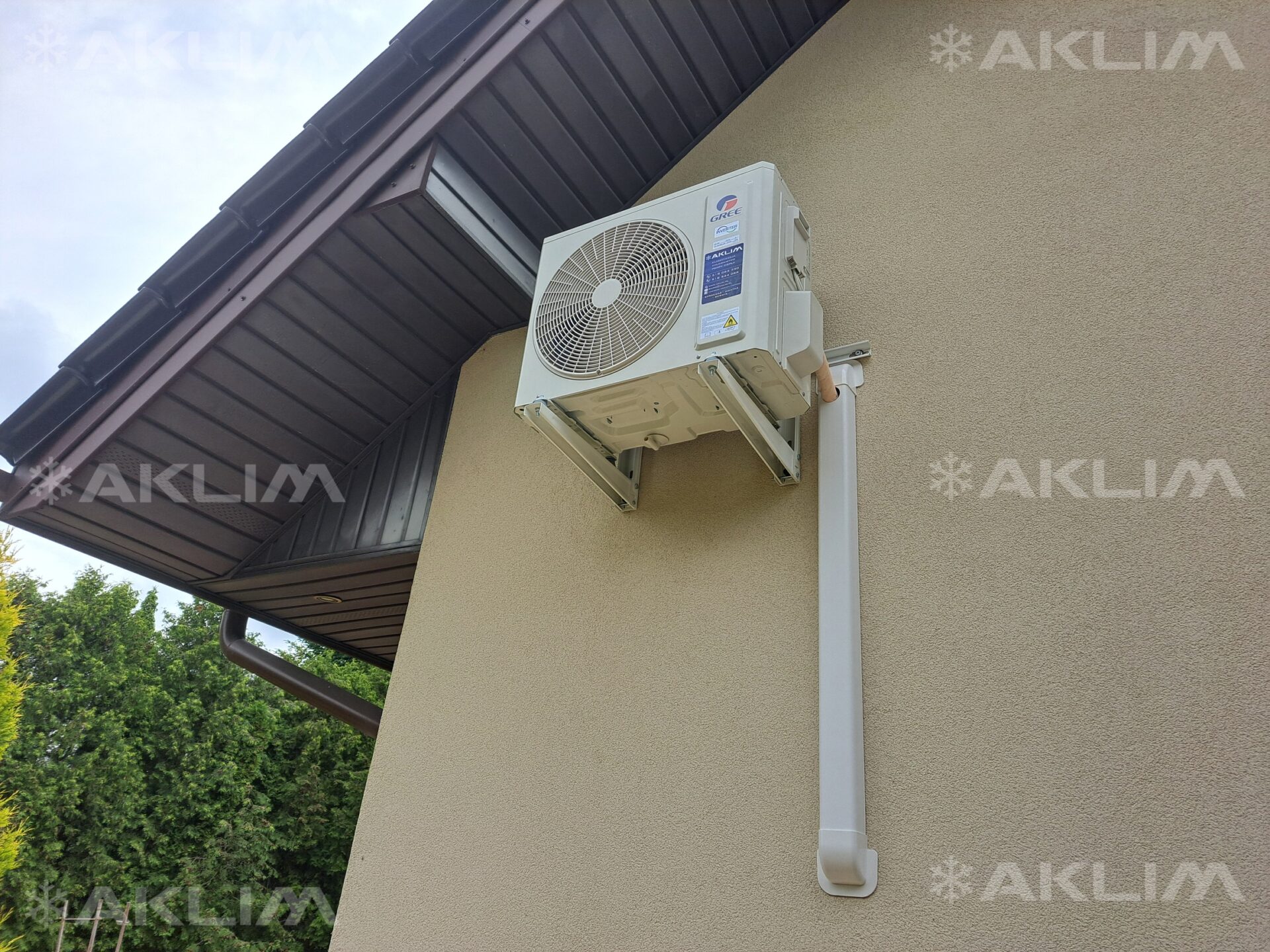 Montaż klimatyzacji do domu w Radawcu obok Lublina jednostka zewnętrzna